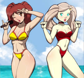 Persona Girls Hit The Beach