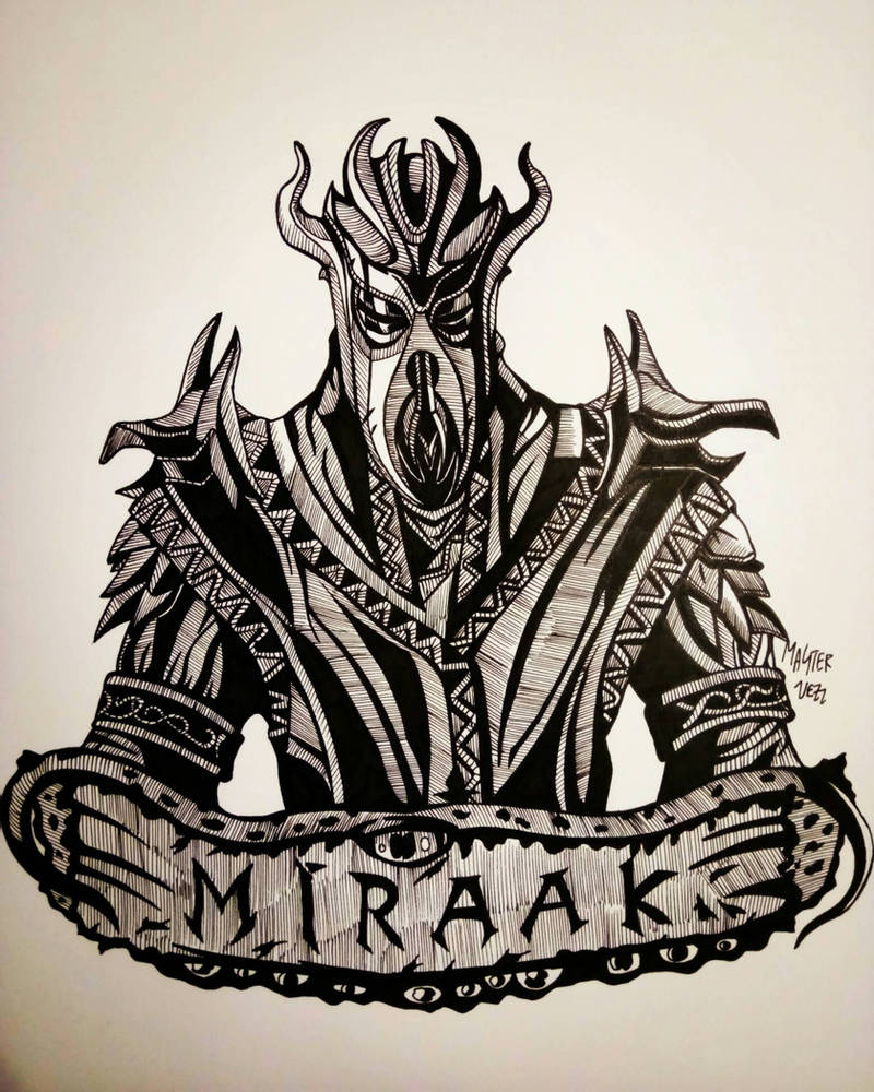 Скайрим Мирак рисунок