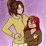 [Art Trade] Emiri and Hanji -- Sisterly Love