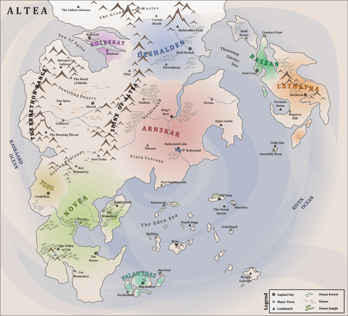 Basic Map Altea Map of Altea v2 by Croxot on DeviantArt