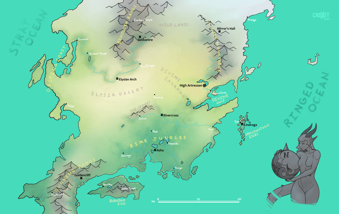 Map of the Drahklands by Croxot on DeviantArt