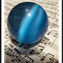 blue music crystal drop