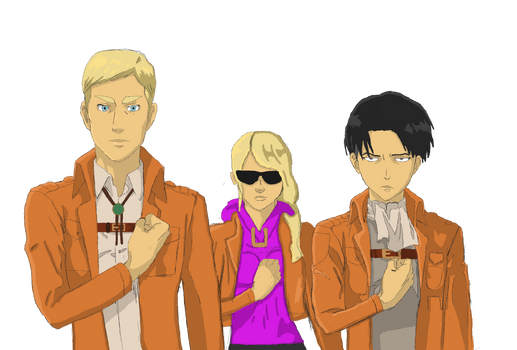 W.I.P. Erwin, Levi and OC