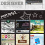 Grunge Portfolio PSD FREE