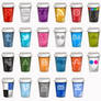 UPDATED Set of Social Icons Takeout Coffe Cup