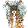 girl with antlers original