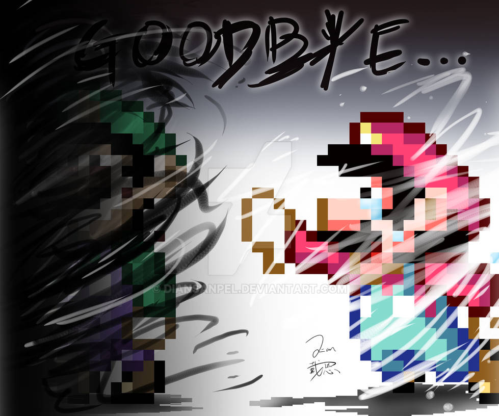 Goodbye Character Mario Goodbye... En by DianSanpel on DeviantArt
