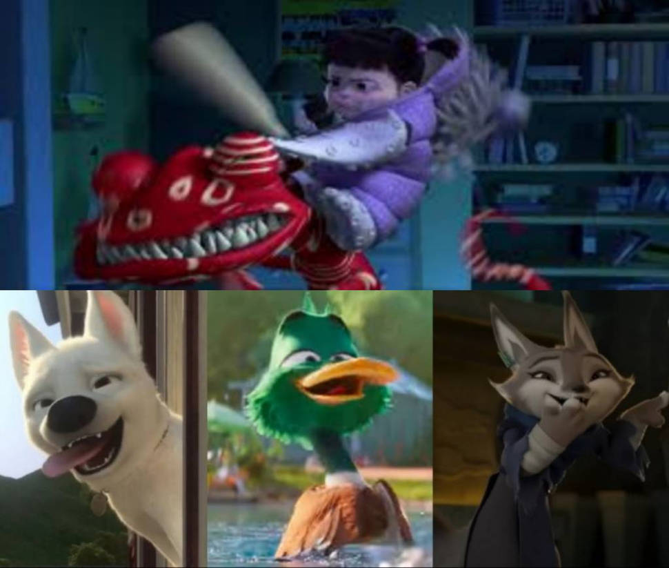 Boo Attacks Randal Dax, Bolt And Zhen Laughing At Boo Attack Randall by BoltFan05 on ...