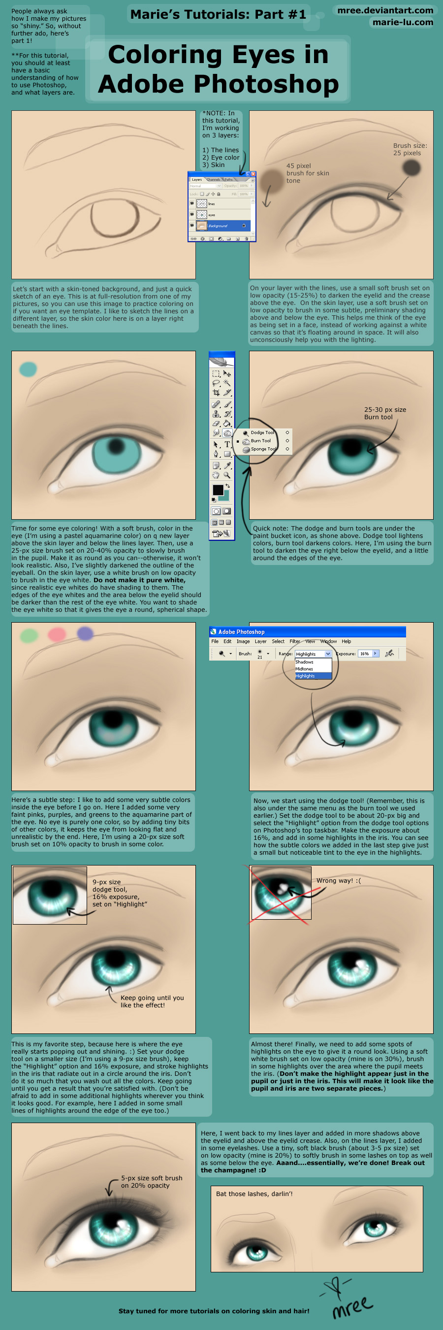 Coloring Eyes in Photoshop