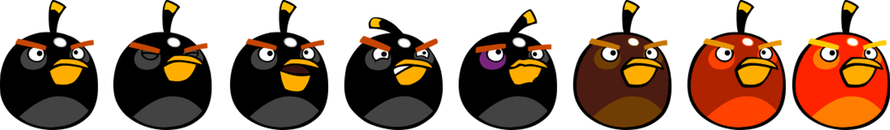 Angry Bird - Bomb Sprites by LucasTheObjectsLover on DeviantArt