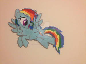 Rainbow Dash Perler - Wall Hanging