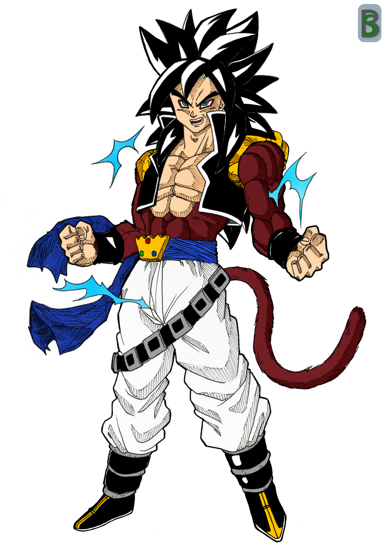 SSJ5 Broly SSJ4 Edition by PUTLEADINURHEAD on DeviantArt