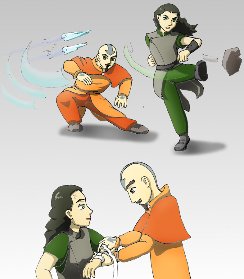 Lin and Tenzin 'old times'