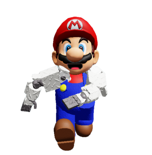 Super Mario Dimensions - Robot Hands Mario by EBTheOriginal on DeviantArt