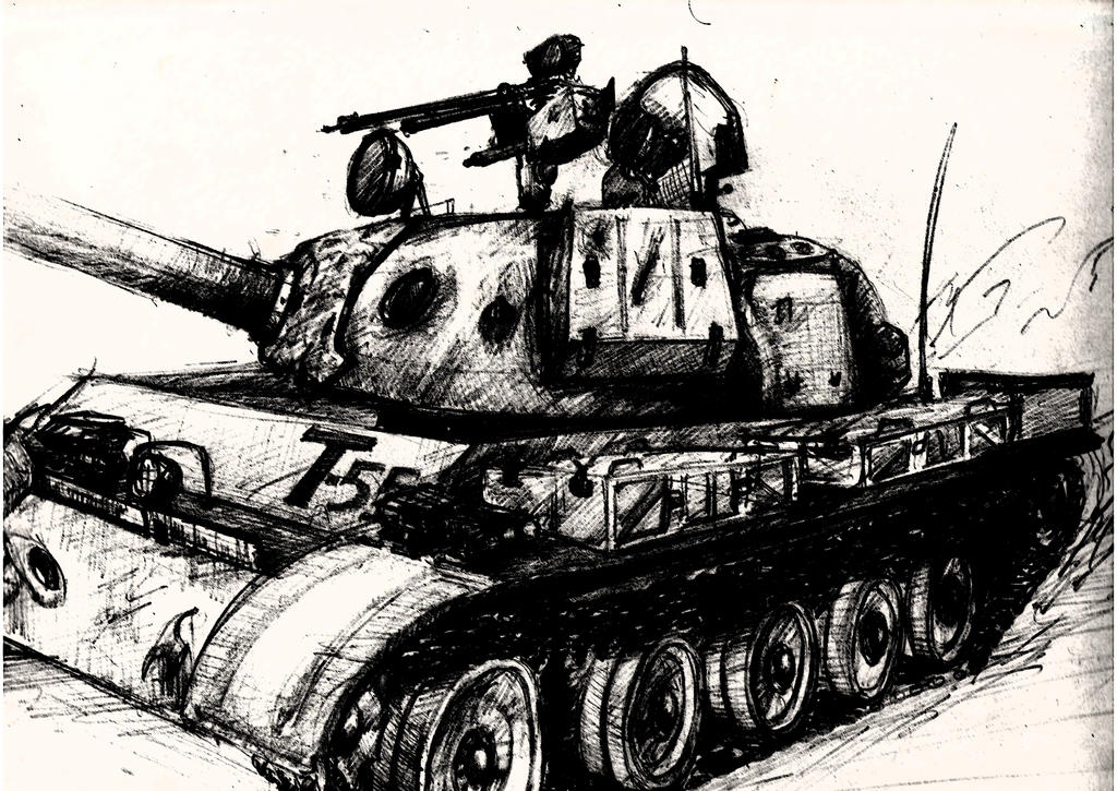 T55 Drawing T-55 by Zigzaueris on DeviantArt