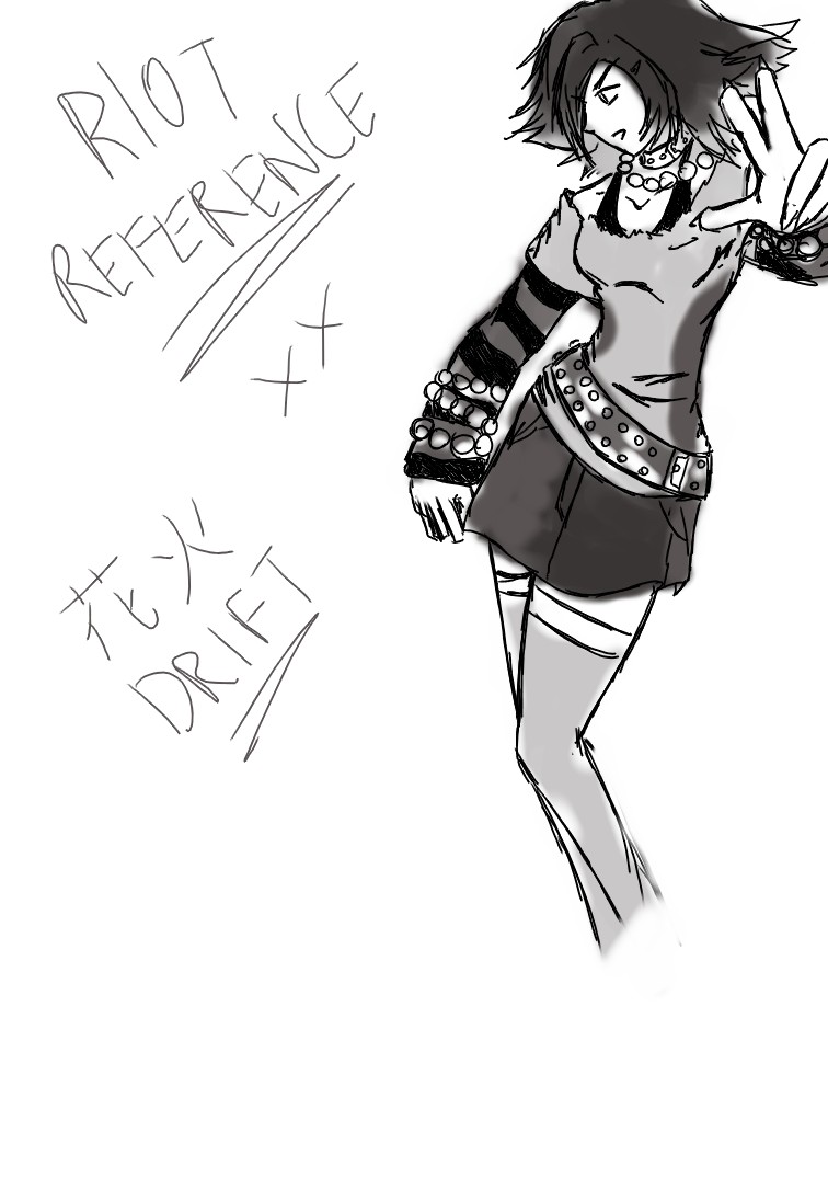 riot reference sketch by Hanabi-Drift on DeviantArt