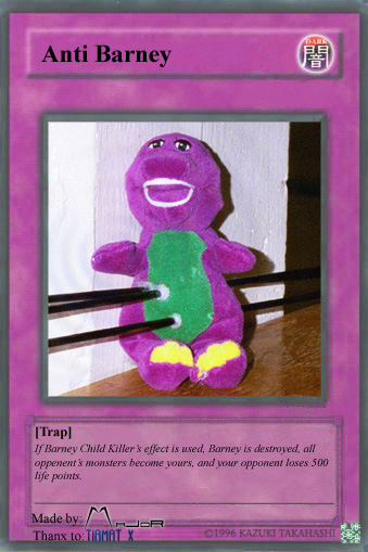 Anti Barney Trap Card By Majoroesch On Deviantart Anti Barney Trap Card By Majoroesch On Deviantart