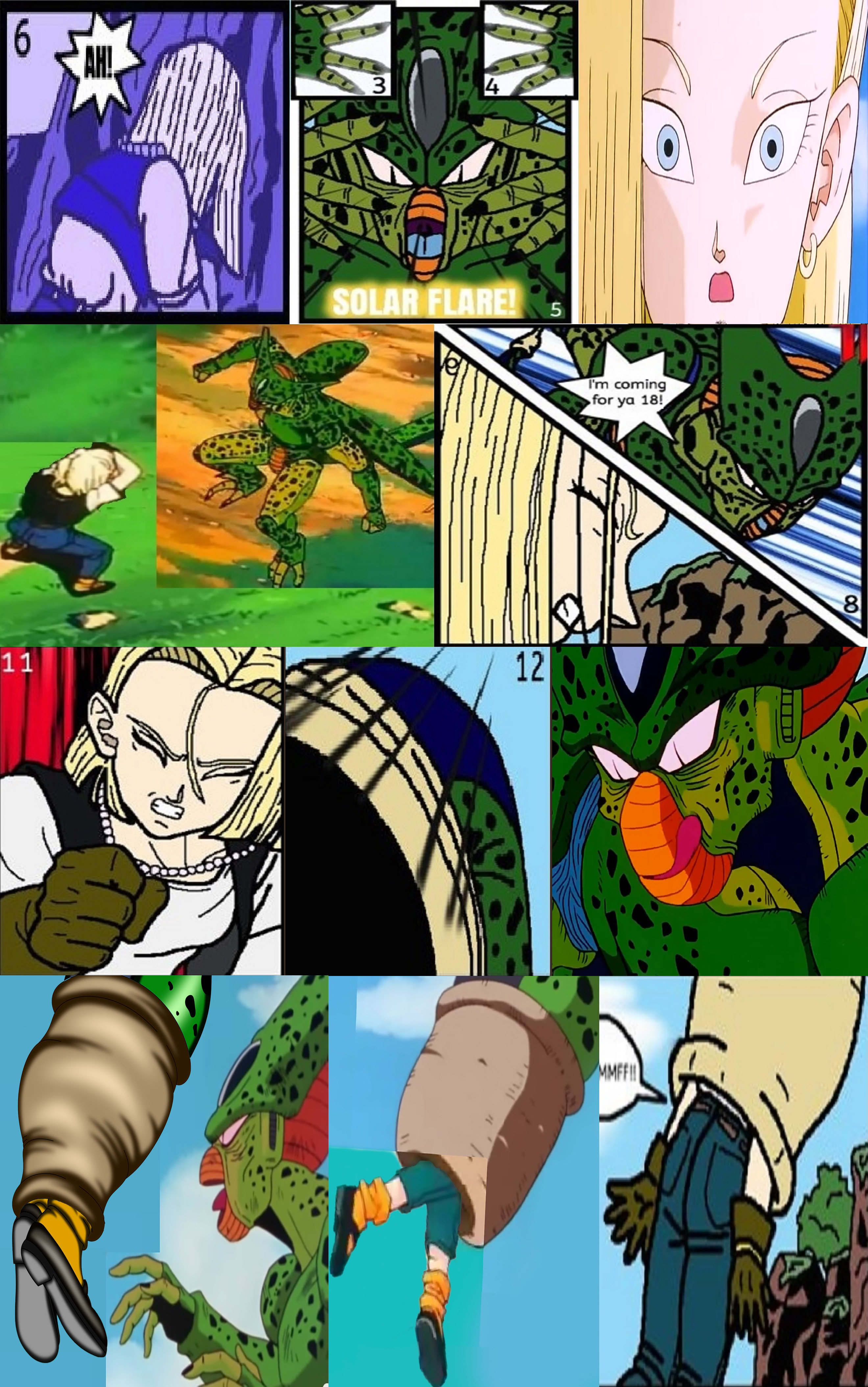 android 18, frieza, cell, android 17, perfect cell, and 13 more