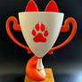 12 Inch Tall Furry Trophy