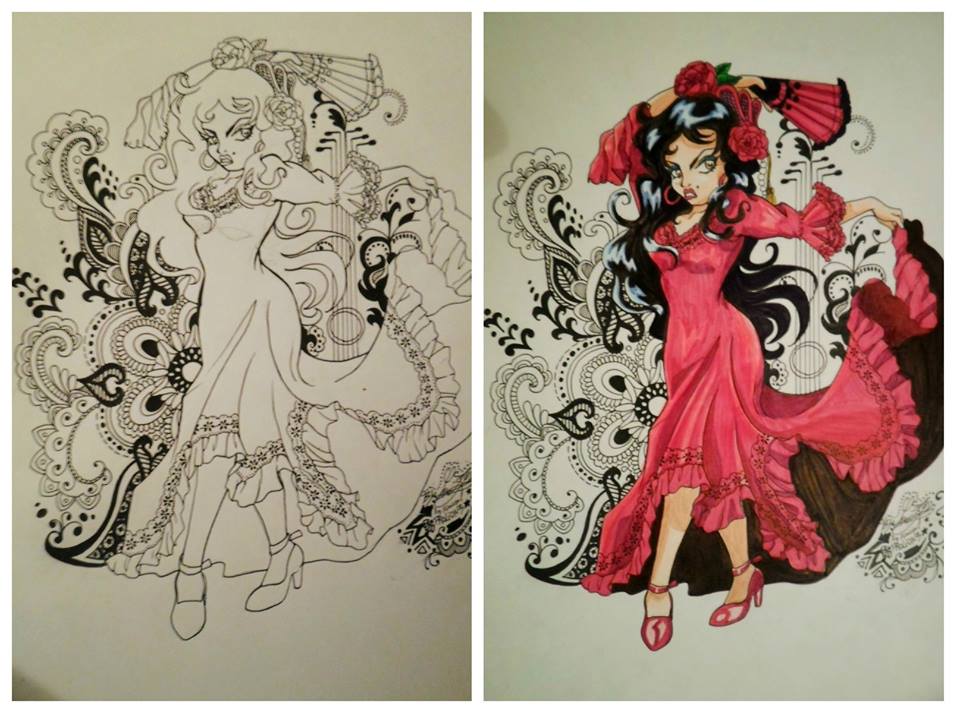 Red Spanish Dancer Draw By Prolion3 On Deviantart Red Spanish Dancer Draw By Prolion3 On Deviantart