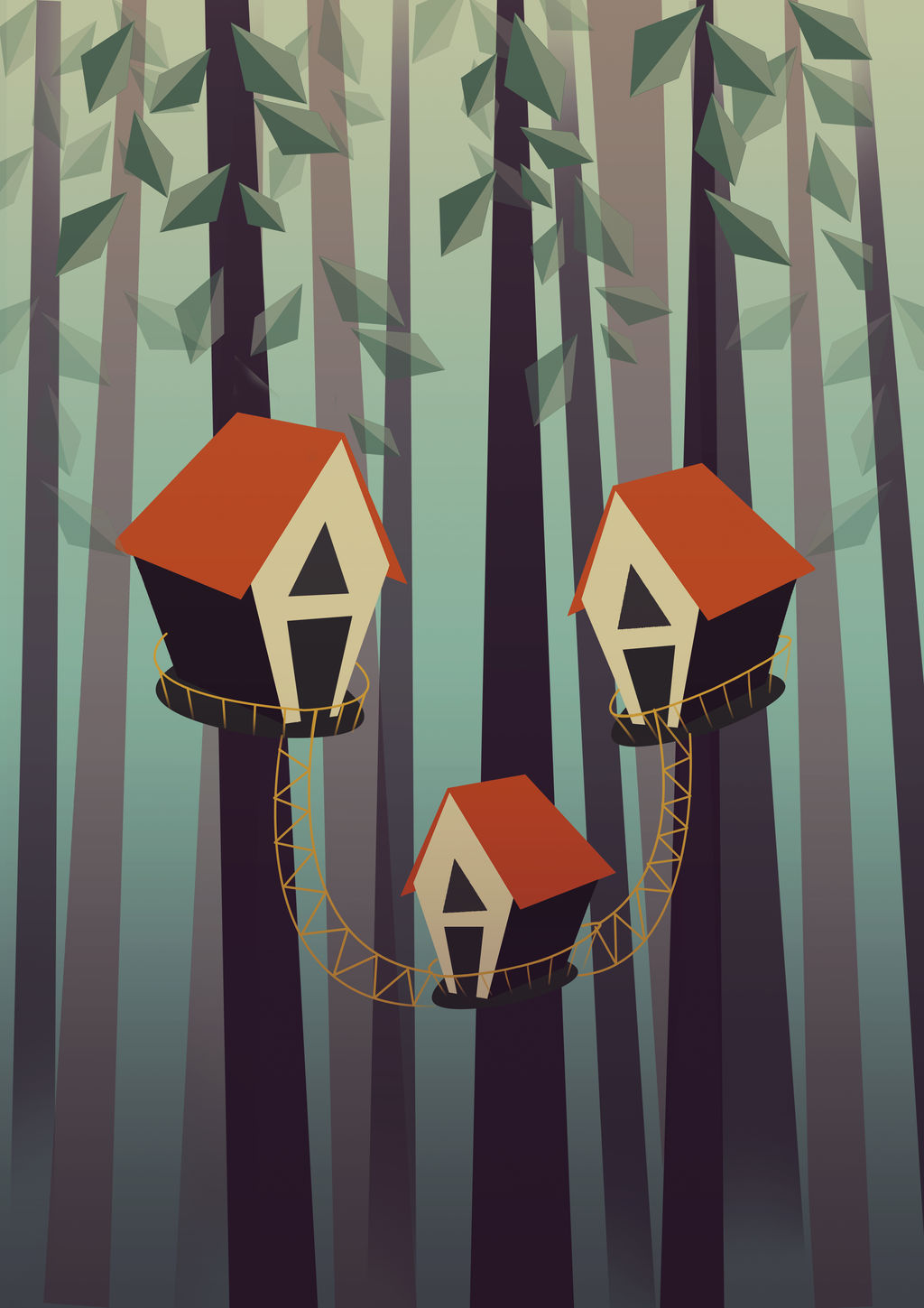Treehouse Illustration by aydanhasanova on DeviantArt