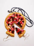Semi-Realistic Pizza Neclace and Earrings. :) by K3ShaneDawson