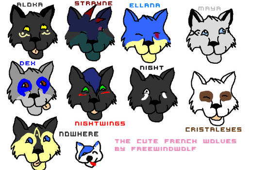 Chibi French Friends Wolves