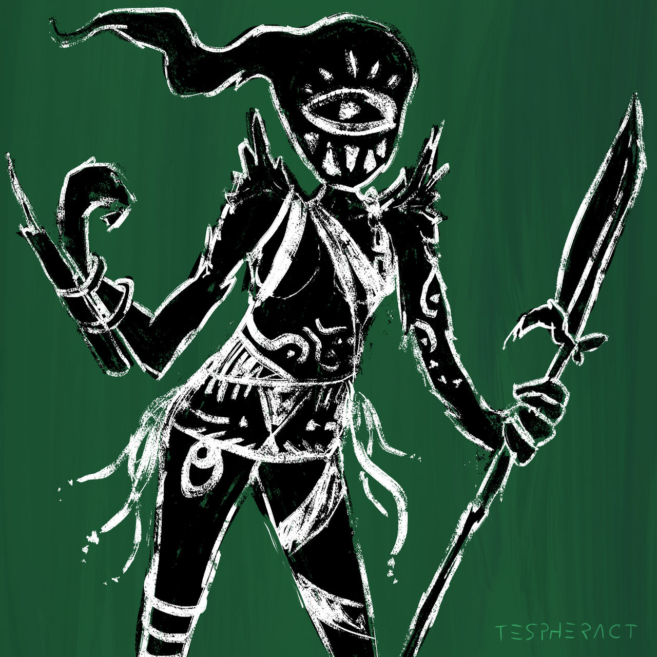 Day 002 - Ancient Amazon wraith by TESPHERACT on DeviantArt