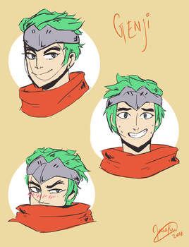 Young Genji doodles