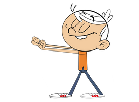 Lincoln Loud Dancing The Running Man To The Right