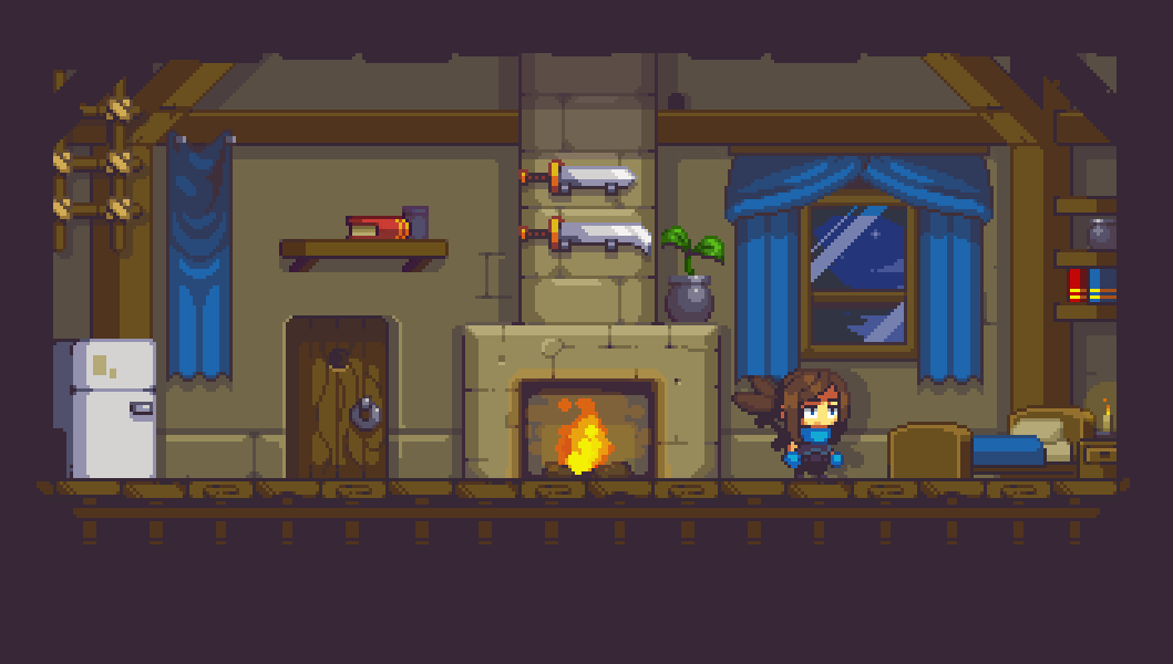 Home sweet home, gamedev mockup