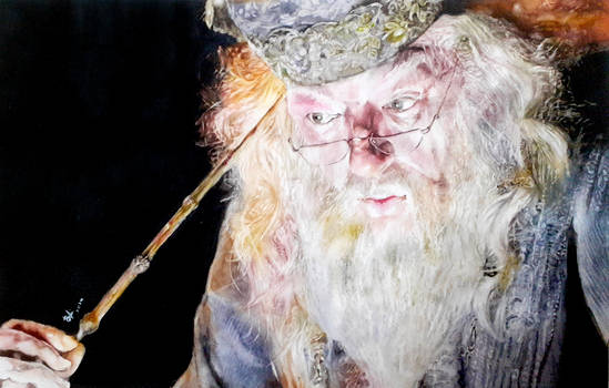 Albus Dumbledore played by Sir Michael Gambon