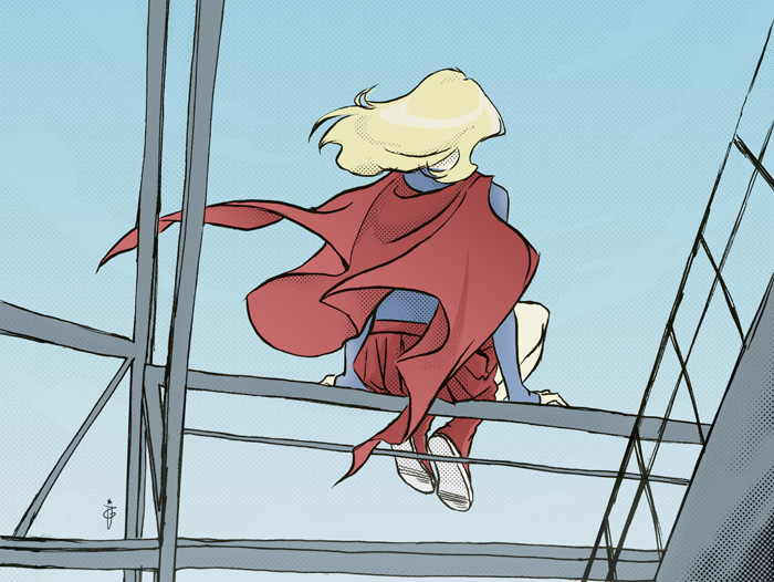 supergirl practice doodle