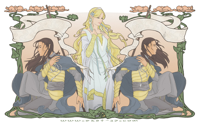 Celebrian and Her Sons - LotR