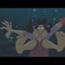 Female Captain Hook underwater feet 10