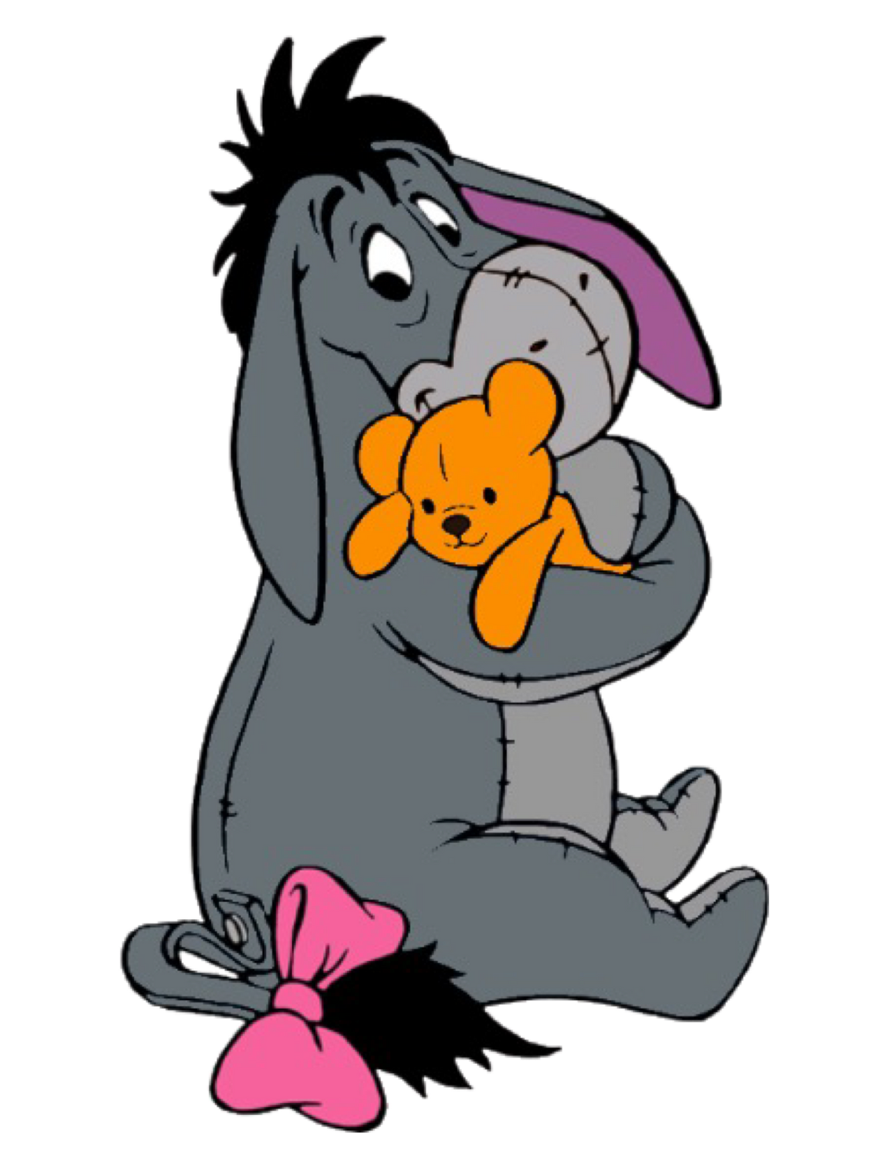 Eeyore and his teddy bear by AngelCMuniz692 on DeviantArt