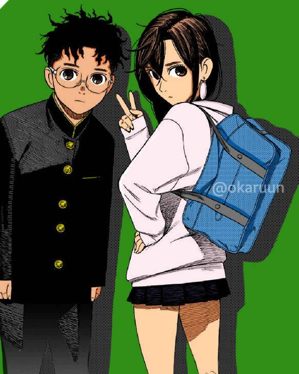 Momo and Okarun by okaruun on DeviantArt