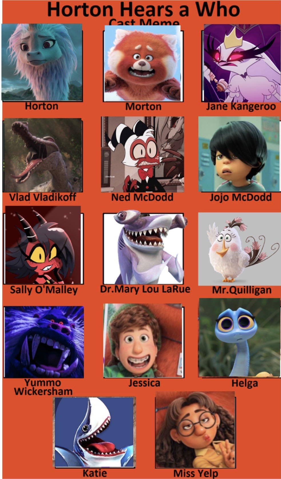 Horton hears a who cast meme by sharkboi1330 on DeviantArt