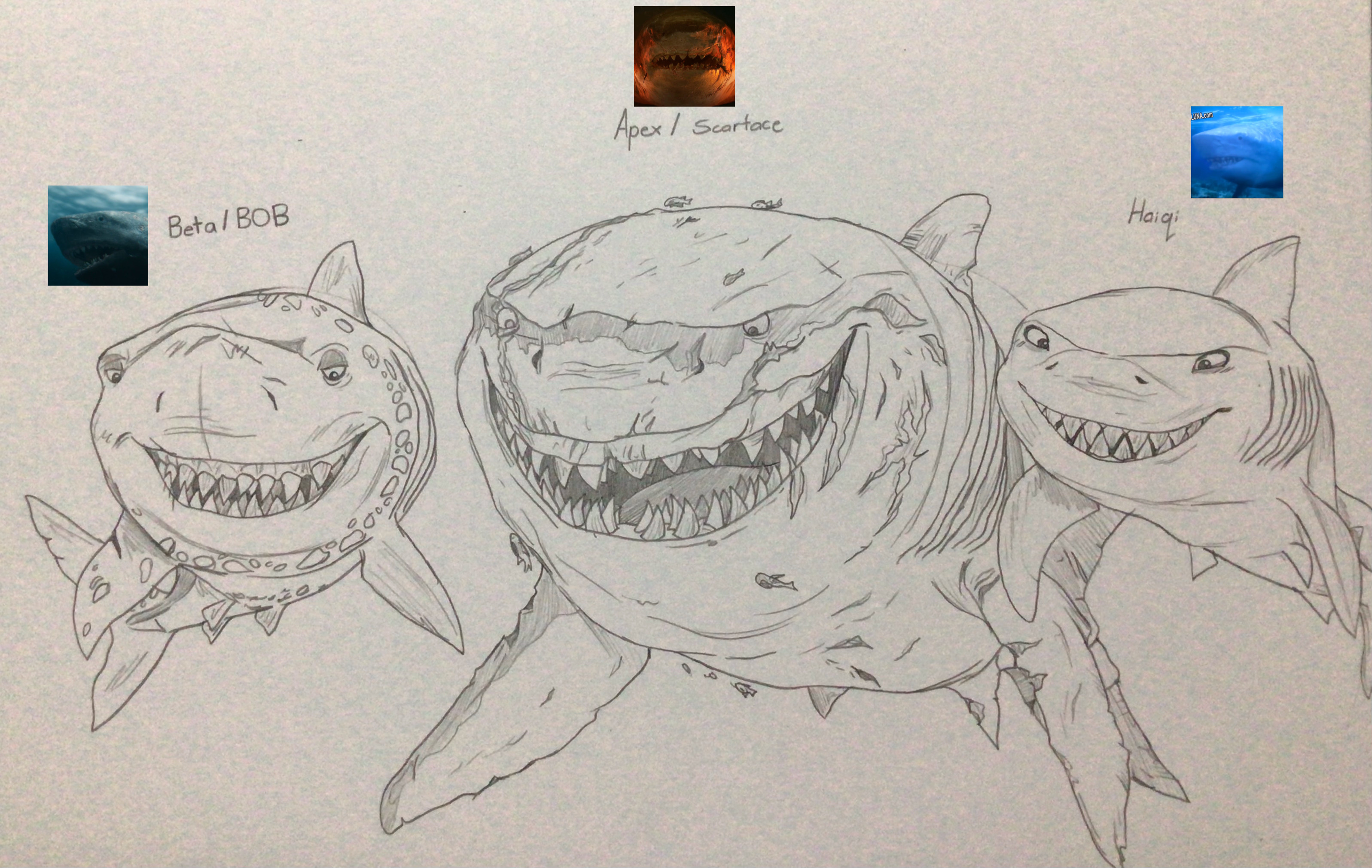 The Three Megs by sharkboi1330 on DeviantArt