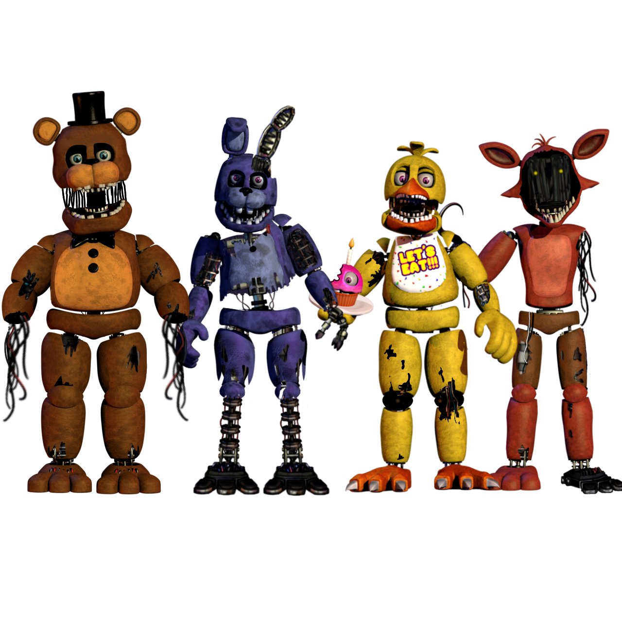 Fnaf withered consertados 