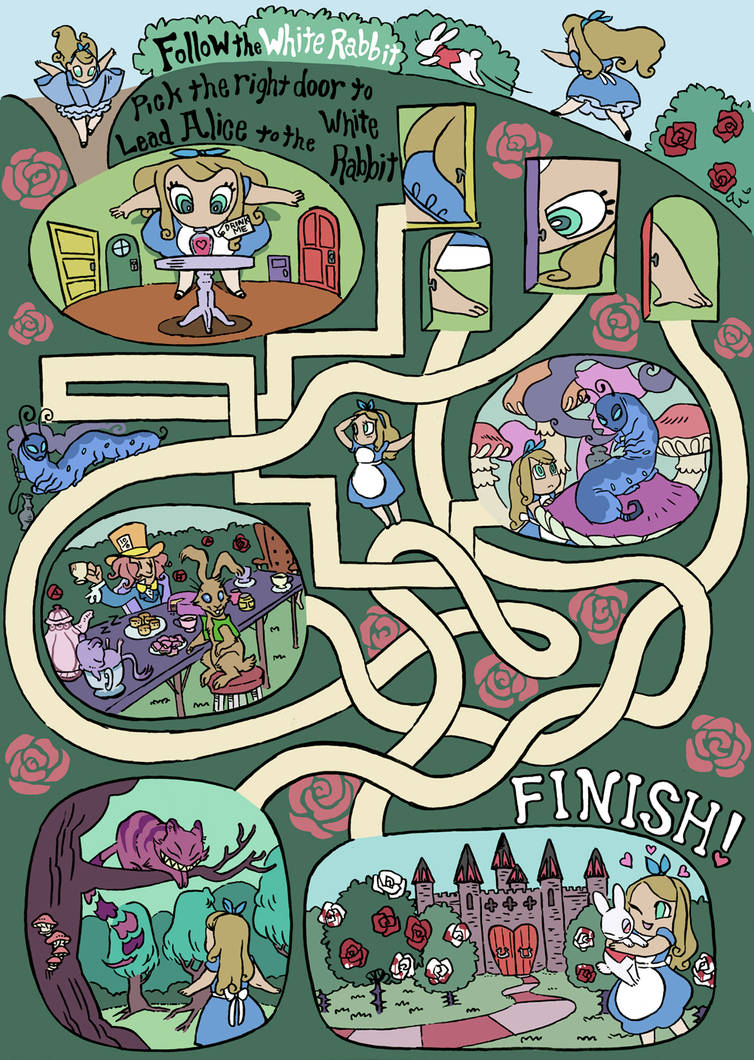 Alice In Wonderland Maze Activity By Rattosa On DeviantArt alice-in-wonderland-maze-activity-by-rattosa-on-deviantart