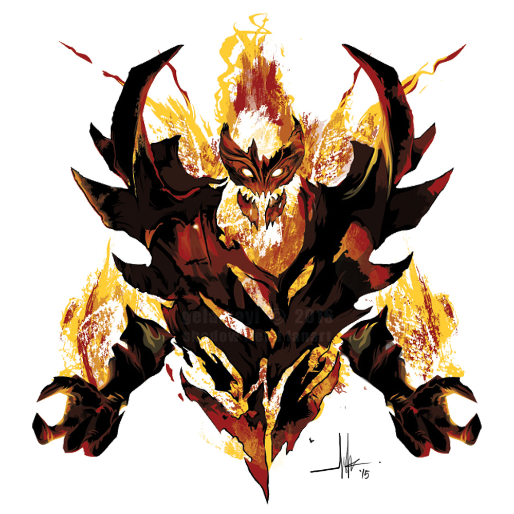 Shadow Fiend Design Shadow Fiend Fanart by gelaholic on DeviantArt