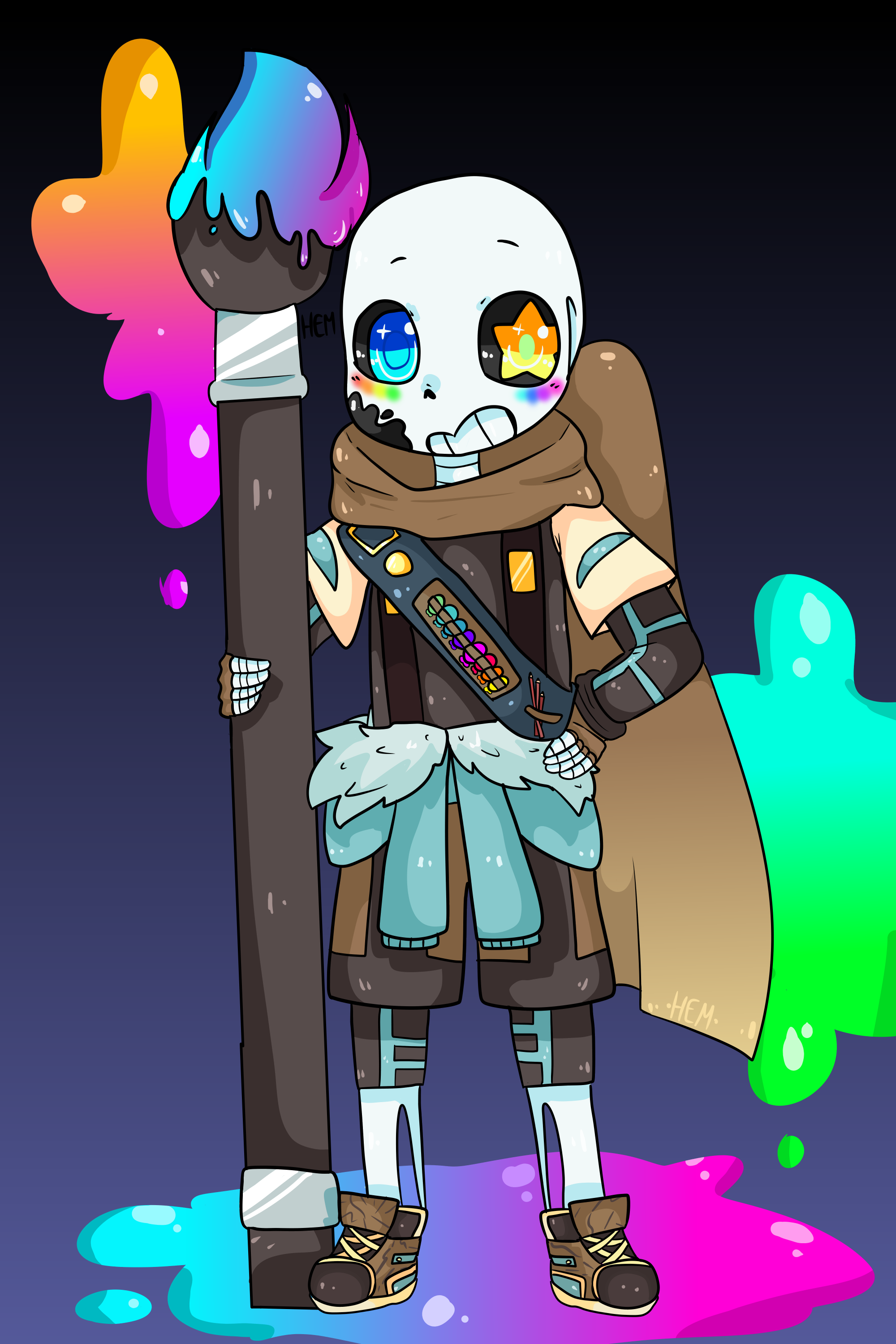 Ink!Sans - Drawing by EnderKawaiiArts on DeviantArt