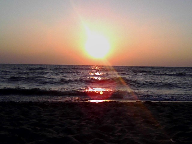 Sunset over Lake Michigan