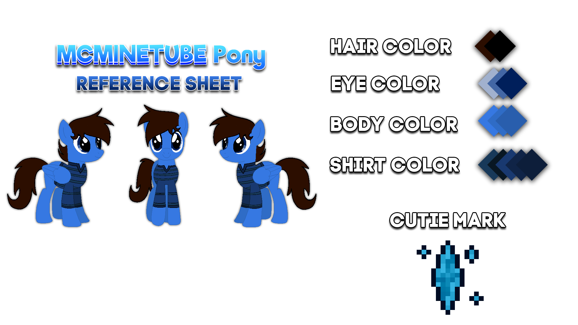 MCMineTube Pony Reference Sheet (Updated)