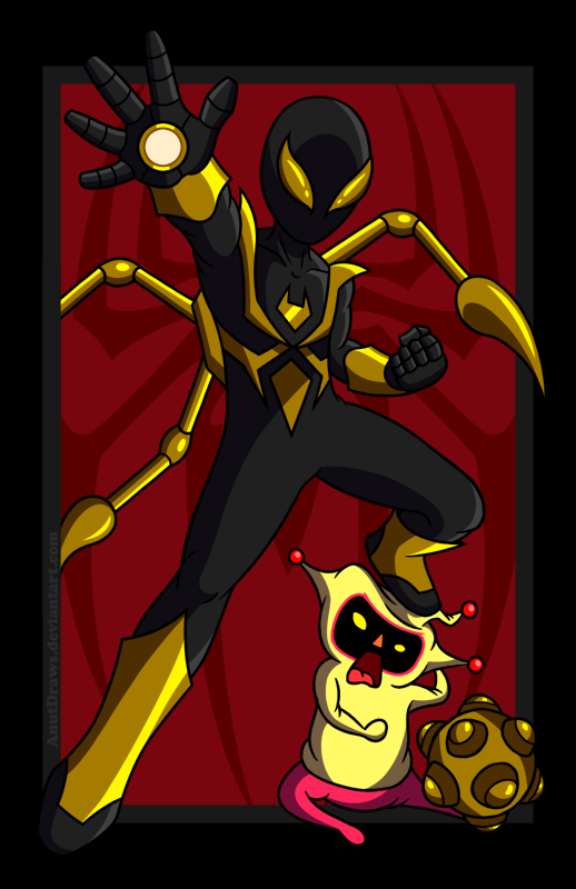 Iron Spider vs. Miki VARIANT by AnutDraws