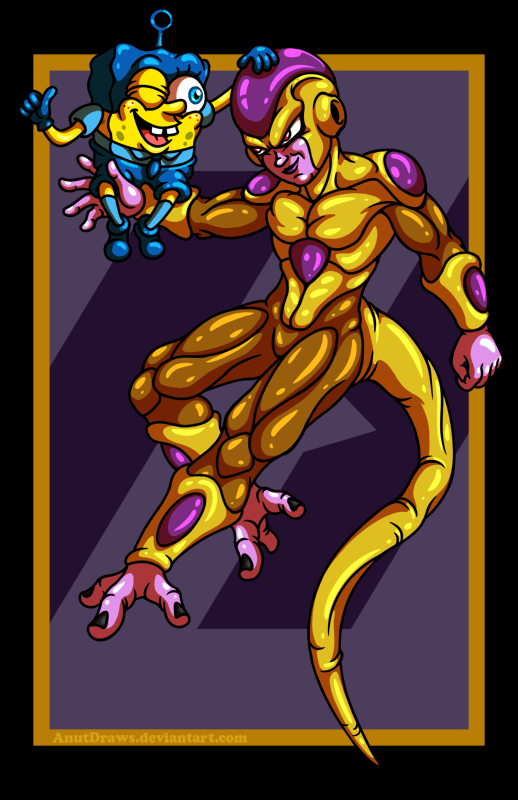 Freeza vs. SpongeBob VARIANT by AnutDraws