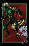 Winter Soldier vs. Meowth VARIANT by AnutDraws