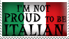 Not proud to be italian-stamp by pallottili