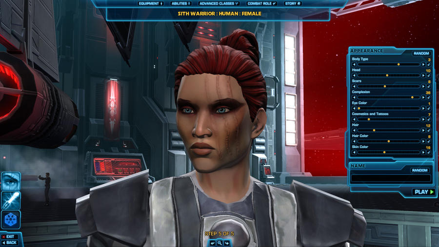 SWTOR Character 'Female Sith Marauder'